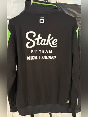 Stake F1 Team Black & Green Jacket Large